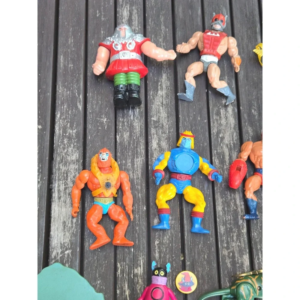 Vintage He-Man MOTU Action Figure Lot Battle Cat Zoar Orko Accessories 80s